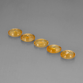  ct natürliche gelber Citrin-Edelsteine, Oval Schliff, VVS-VS