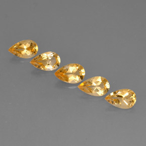  ct natürliche Gold Citrin-Edelsteine, Birnenform, VVS-VS