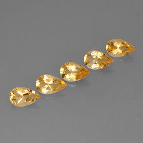  ct natürliche Gold Citrin-Edelsteine, Birnenform, VVS-VS