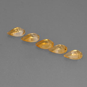  ct natürliche Gold Citrin-Edelsteine, Birnenform, VVS-VS