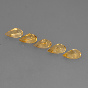  ct natürliche gelber Citrin-Edelsteine, Birnenform, VVS-VS