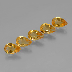  ct natürliche Gold Citrin-Edelsteine, Birnenform, VVS-VS