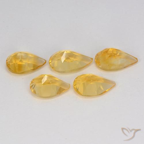 3.36 ct natürliche Medium Gold  Citrin-Edelsteine, Birnenform, VVS-VS