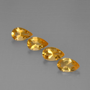  ct natürliche Gold Citrin-Edelsteine, Birnenform, VVS-VS