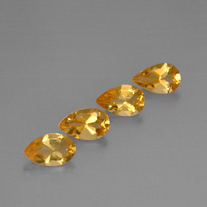  ct natürliche Gold Citrin-Edelsteine, Birnenform, VVS-VS