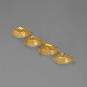  ct natürliche Gold Citrin-Edelsteine, Birnenform, VVS-VS