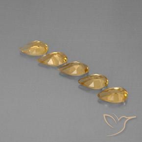 3.36 ct natürliche Golden Citrin-Edelsteine, Birnenform, VVS-VS