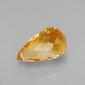 4,22 ctw natürlicher Gold Citrin, Briolette, VVS