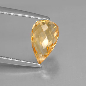 2,74 ctw natürlicher Gold Citrin, Briolette, VVS