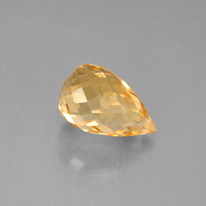 2,74 ctw natürlicher Gold Citrin, Briolette, VVS