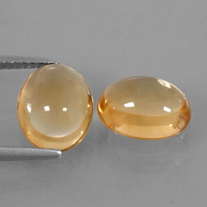  ct natürliche gelber Citrin-Edelsteine, Oval Schliff, Transparent