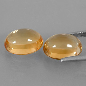  ct natürliche gelber Citrin-Edelsteine, Oval Schliff, Transparent