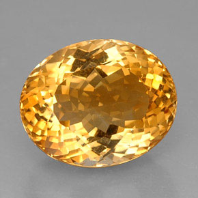 27,60 ctw natürlicher orangefarbener Citrin, Oval Schliff, VVS