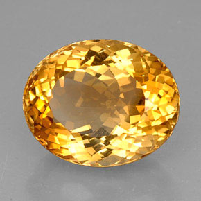 27,60 ctw natürlicher orangefarbener Citrin, Oval Schliff, VVS