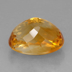27,60 ctw natürlicher orangefarbener Citrin, Oval Schliff, VVS