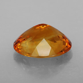 4,27 ctw natürlicher orangefarbener Citrin, Oval Schliff, VVS