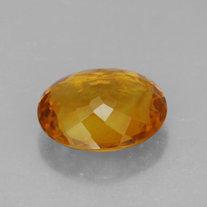 4,70 ctw natürlicher orangefarbener Citrin, Oval Schliff, VVS-VS