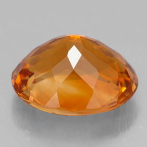 4,60 ctw natürlicher orangefarbener Citrin, Oval Schliff, VVS-VS