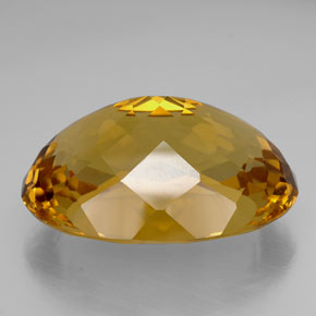 99,25 ctw natürlicher gelber Citrin, Oval Schliff, IF