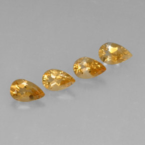  ct natürliche Gold Citrin-Edelsteine, Birnenform, VVS