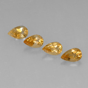  ct natürliche Gold Citrin-Edelsteine, Birnenform, VVS