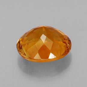 3,37 ctw natürlicher orangefarbener Citrin, Oval Schliff, VVS