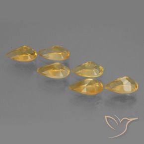 4.70 ct natürliche Medium Gold  Citrin-Edelsteine, Birnenform, VVS