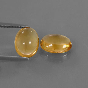  ct natürliche gelber Citrin-Edelsteine, Oval Schliff, Transparent