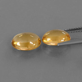  ct natürliche gelber Citrin-Edelsteine, Oval Schliff, Transparent