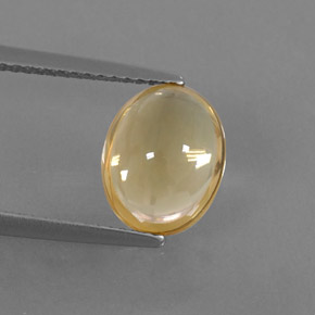 2,62 ctw natürlicher gelber Citrin, Oval Schliff, Transparent