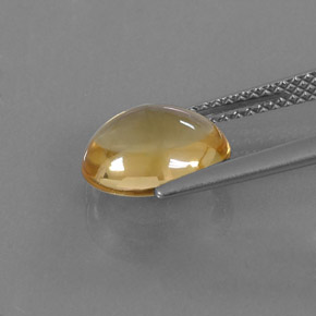 2,62 ctw natürlicher gelber Citrin, Oval Schliff, Transparent