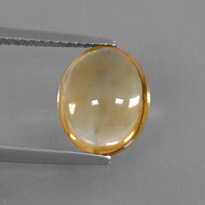 2,63 ctw natürlicher gelber Citrin, Oval Schliff, Transparent