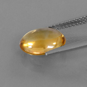 2,63 ctw natürlicher gelber Citrin, Oval Schliff, Transparent
