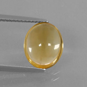 2,77 ctw natürlicher gelber Citrin, Oval Schliff, Transparent
