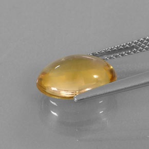 2,77 ctw natürlicher gelber Citrin, Oval Schliff, Transparent