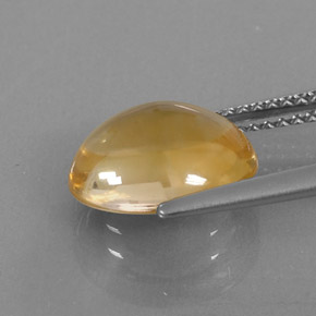3,28 ctw natürlicher gelber Citrin, Oval Schliff, Transparent