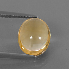2,26 ctw natürlicher gelber Citrin, Oval Schliff, Transparent