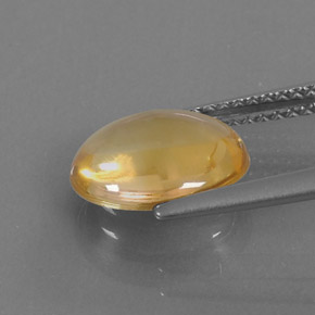 2,26 ctw natürlicher gelber Citrin, Oval Schliff, Transparent