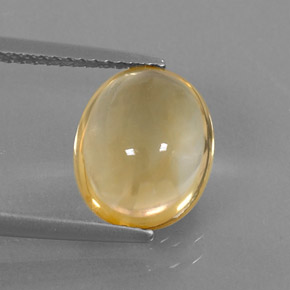 3,01 ctw natürlicher Gold Citrin, Oval Schliff, Transparent