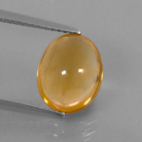 2,62 ctw natürlicher gelber Citrin, Oval Schliff, Transparent
