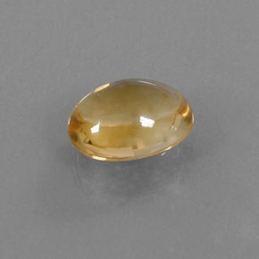 2,22 ctw natürlicher gelber Citrin, Oval Schliff, Transparent