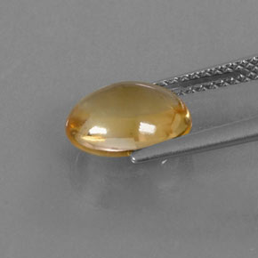 2,22 ctw natürlicher gelber Citrin, Oval Schliff, Transparent