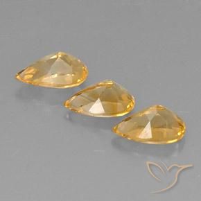 2.31 ct natürliche Golden Citrin-Edelsteine, Birnenform, VVS-VS