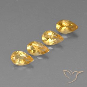 2.66 ct natürliche Gold  Citrin-Edelsteine, Birnenform, VVS-VS