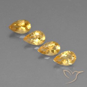 2.66 ct natürliche Gold  Citrin-Edelsteine, Birnenform, VVS-VS