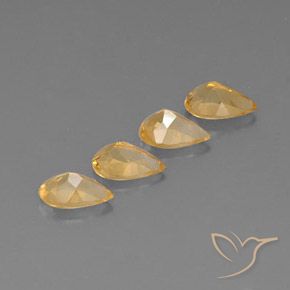 2.66 ct natürliche Gold  Citrin-Edelsteine, Birnenform, VVS-VS