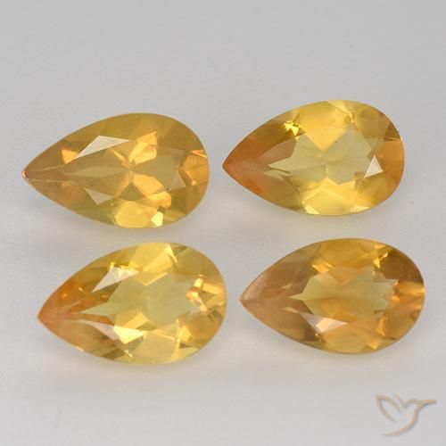 2.71ctw Natürlicher Bright Gold  Citrin, Birnenform, VVS-VS