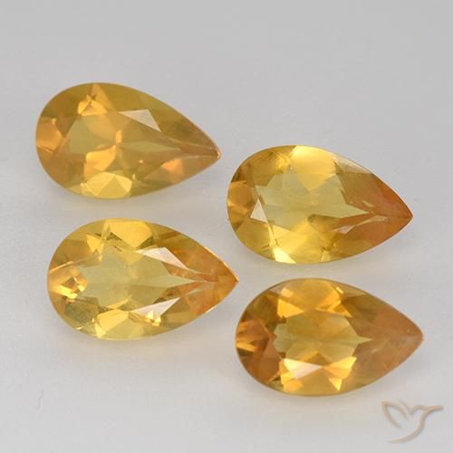 2.71 ct natürliche Bright Gold  Citrin-Edelsteine, Birnenform, VVS-VS
