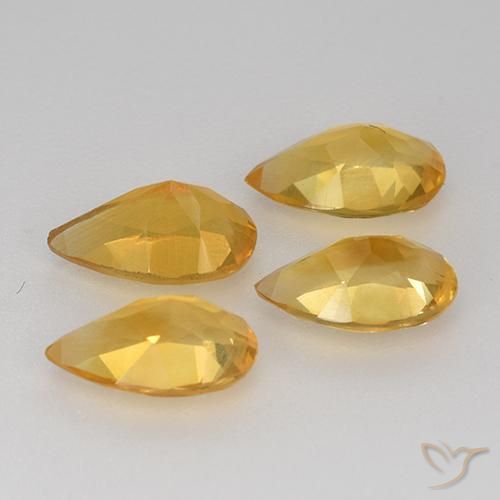 2.71 ct natürliche Bright Gold  Citrin-Edelsteine, Birnenform, VVS-VS