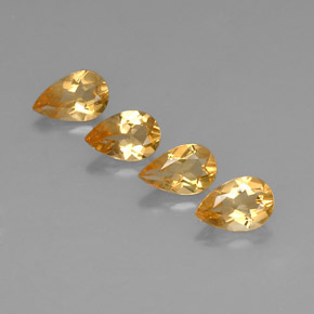  ct natürliche Gold Citrin-Edelsteine, Birnenform, VVS